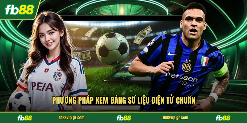 Phương pháp xem bảng số liệu điện tử chuẩn